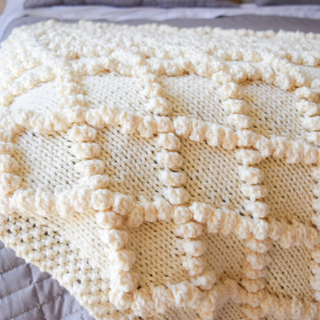 Bobble Knit Throw