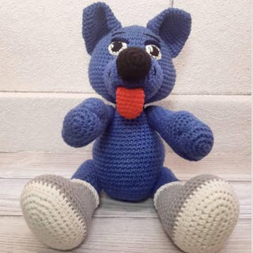 Crochet pattern wolf skier
