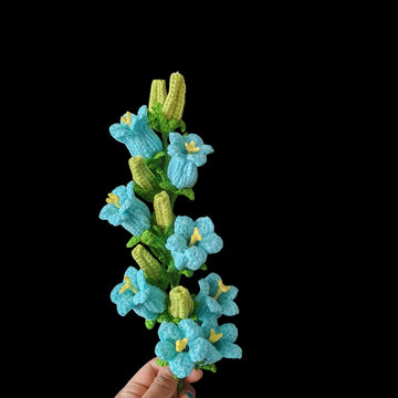 Crochet Canterbury bells flowers