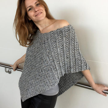 Crochet Poncho Pattern: Two Rectangles Wrapcho