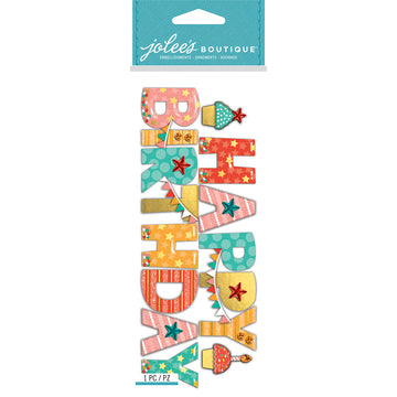Jolee's Boutique Dimensional Stickers - Happy Birthday