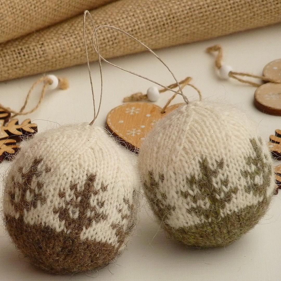 Christmas Wool Baubles
