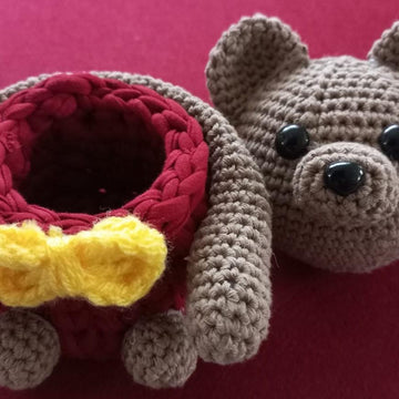 Teddy Bear Box Crochet Amigurumi PATTERN