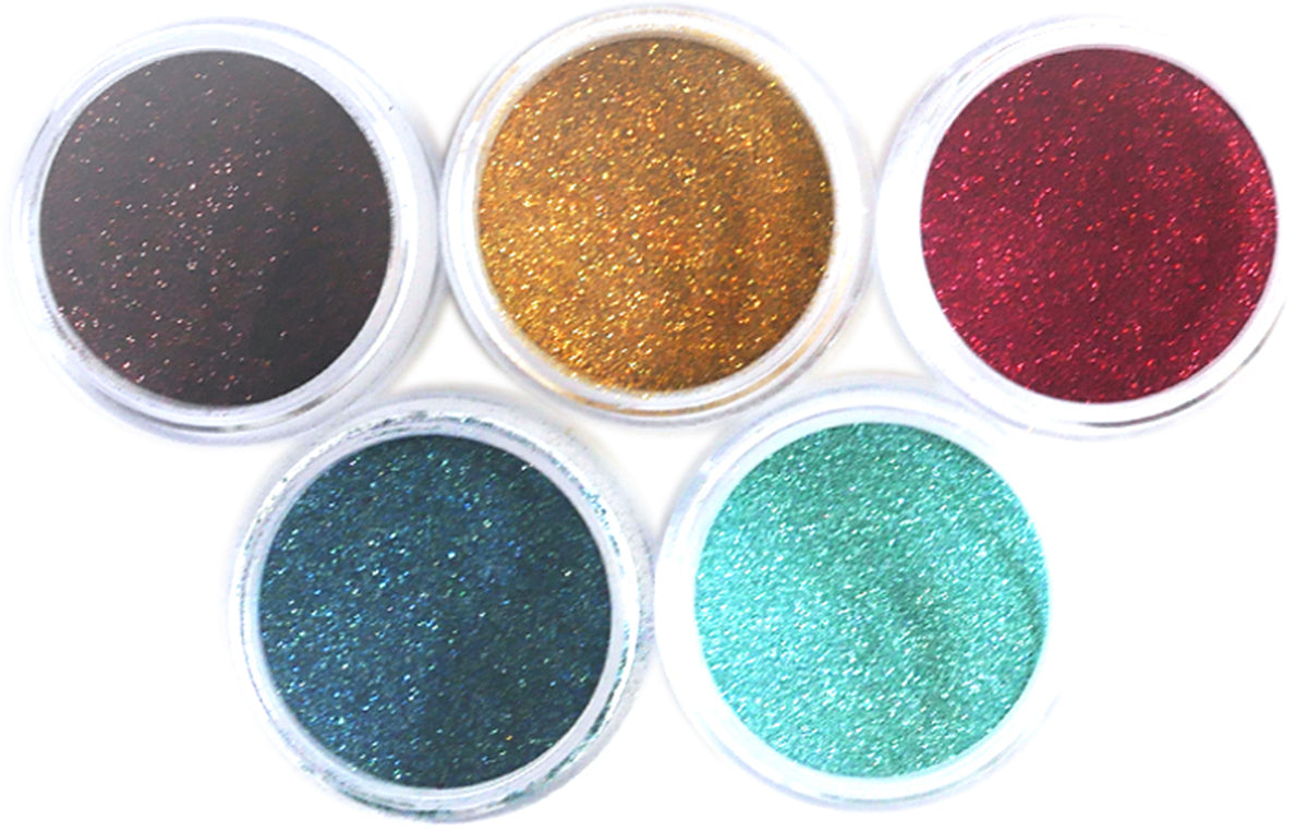 Elizabeth Craft Designs Silk Microfine Glitter Palette 5/Pkg - Earth