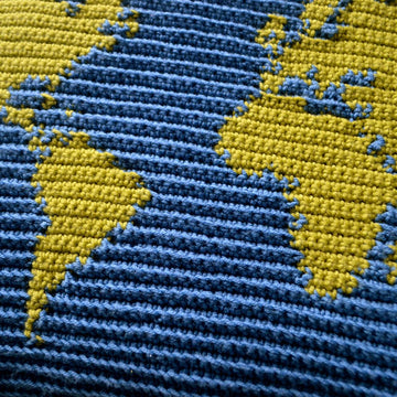World Map Cushion