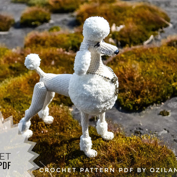 Crochet Pattern Leonardo the poodle Amigurumi toy