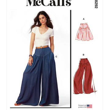 McCall's Misses' Shorts and Pants M8292 - Sewing Pattern