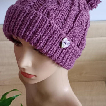 Easy Cable n Twist Chunky Hat Womens Mens