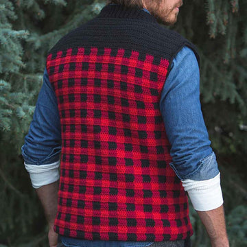 Men's Plaid vest