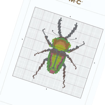 Beetle in DMC - PAT0387 - Downloadable PDF