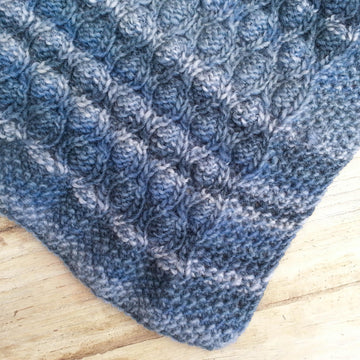 Double Bubble Delight- Reversible Baby Blanket