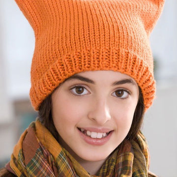Two-Pointed Hat in Red Heart Soft Solids - LW2446