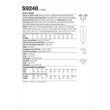 Simplicity Misses' Costume S9248 - Sewing Pattern
