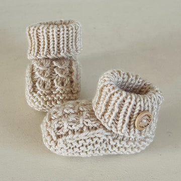Baby Mock Cable Booties