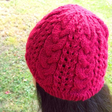 Amelie Eyelet Lace & Cable Hat