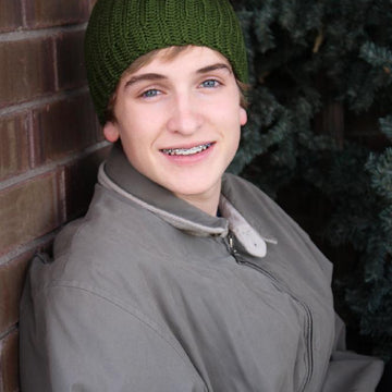 Men's Reversible Knit Look Beanie