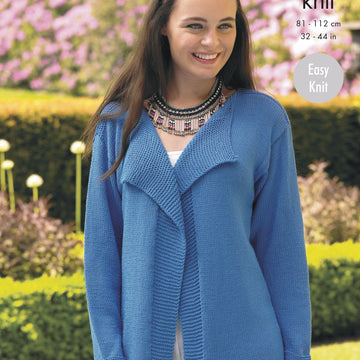 Cardigans in King Cole Bamboo Cotton DK - 4343 - Downloadable PDF