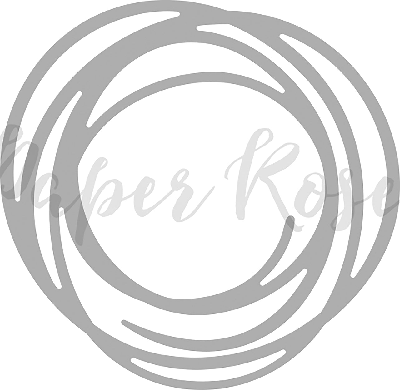 Paper Rose Dies - Small Scribble Circle