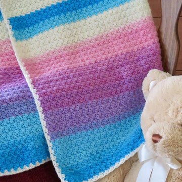 Mandala Afternoon Slumber Crochet Baby Blanket - Beginner Friendly (DK Weight)