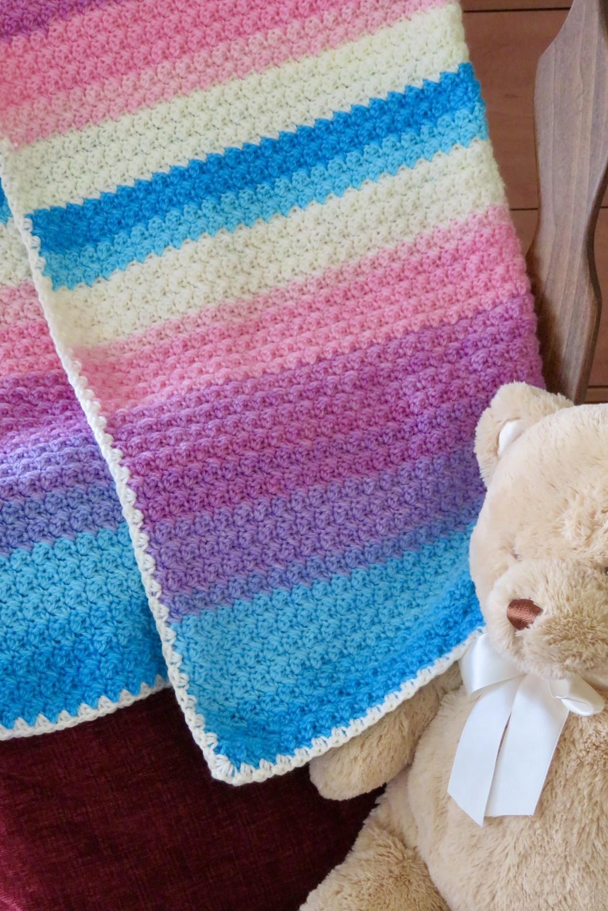 Mandala Afternoon Slumber Crochet Baby Blanket - Beginner Friendly (DK Weight)