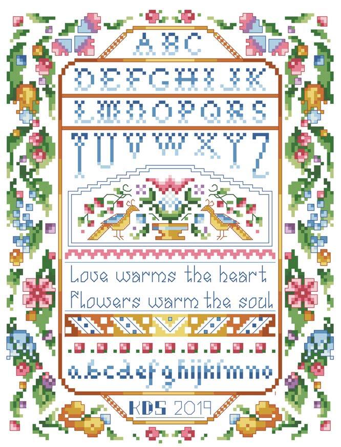 Love Warms the Heart Sampler - PDF