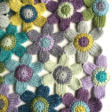 Tunisian Flower Blanket