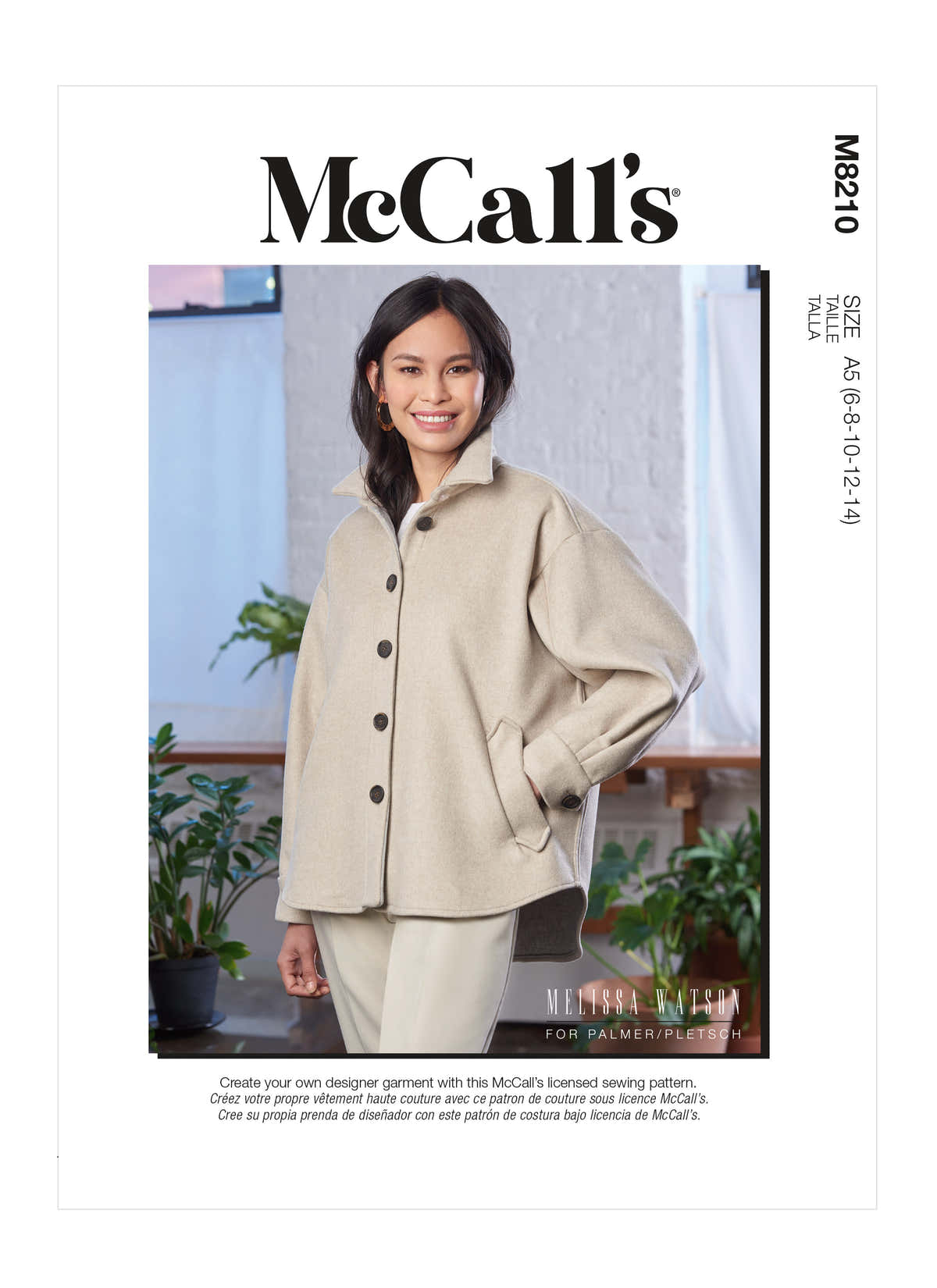 McCall's Misses' Jacket M8210 - Sewing Pattern