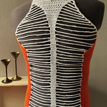 String Halter Neck Top