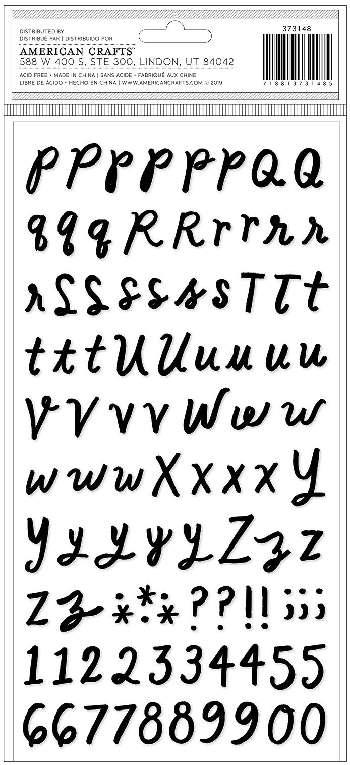 American Crafts Maggie Holmes Sweet Story Thickers Stickers 194/Pkg - Sorbet Alpha/Puffy