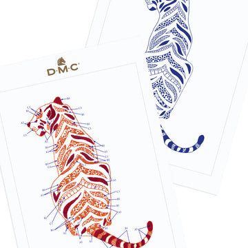 Bengal Tiger in DMC - PAT0451 -  Downloadable PDF