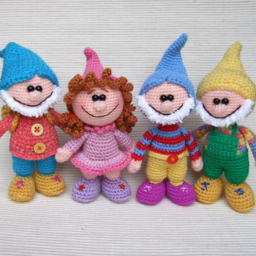 Rosinchen the fairy crochet pattern, English, Deutsch
