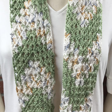 The EASY Ripple Granny Square Scarf