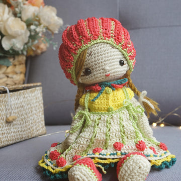 Crochet Pattern, Toy Clothes Set - Outfit Baby Alice for baby doll