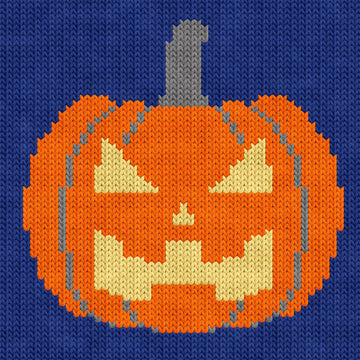 Halloween Pumpkin Knit Chart