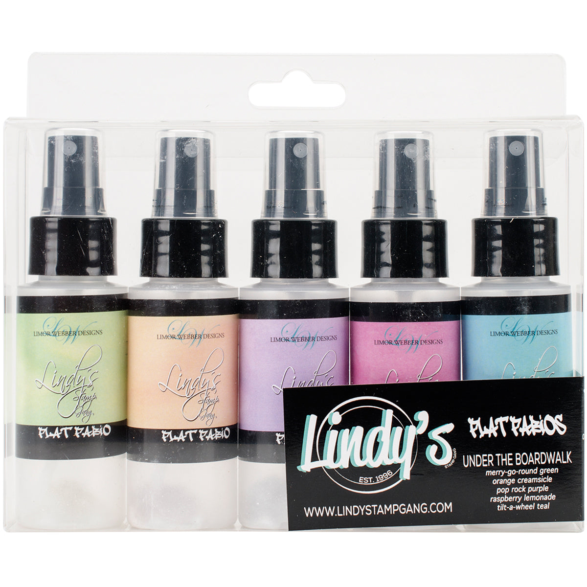 Lindy's Stamp Gang Flat Fabios 2oz 5/Pkg - Under The Boardwalk