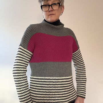 Striped Blocks Pullover