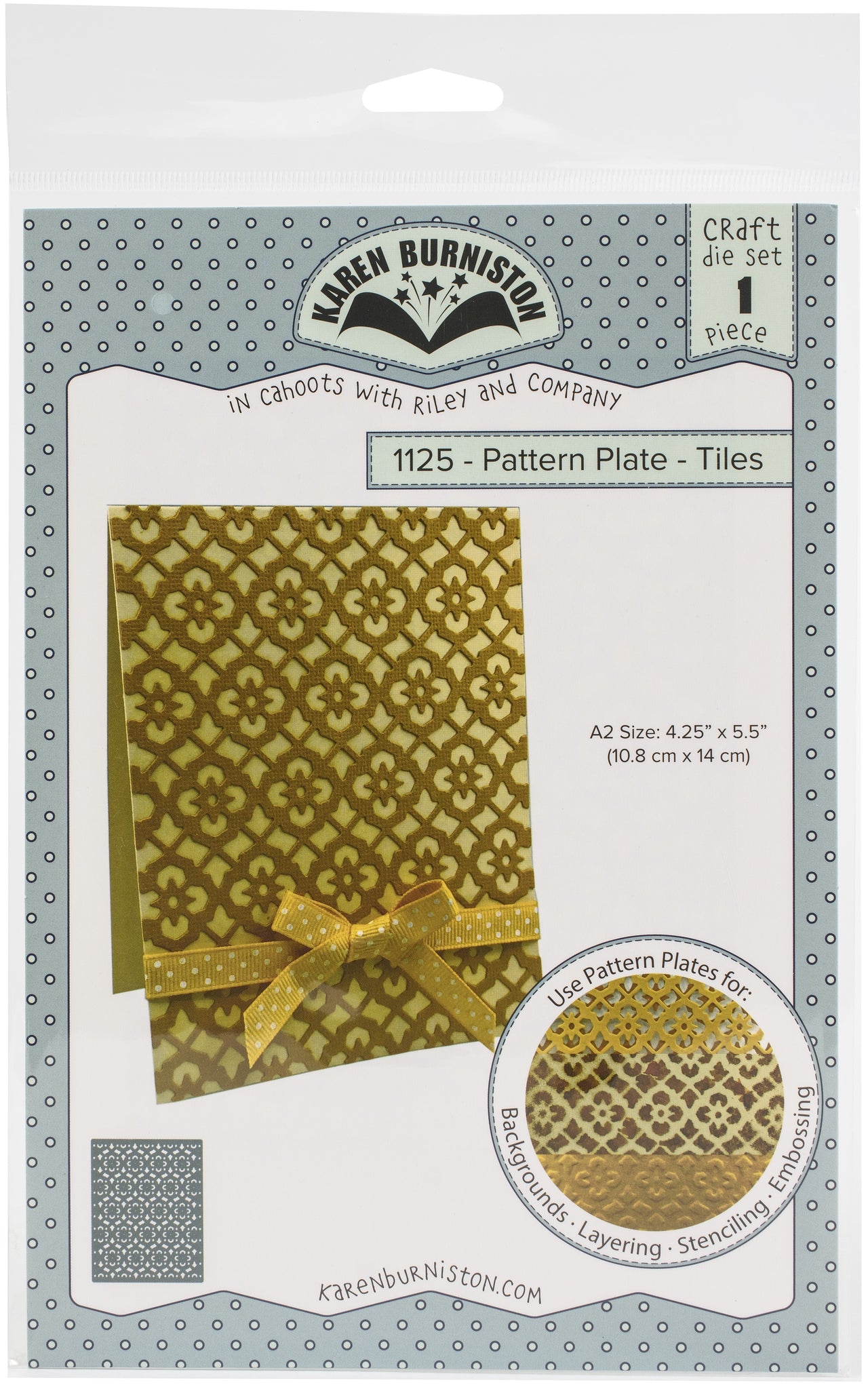 KB Riley Karen Burniston Dies - Pattern Plate - Tiles
