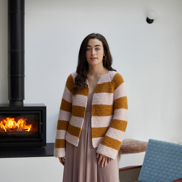 "Zaira" - Cardigan Knitting Pattern Women in Debbie Bliss Merion by Debbie Bliss