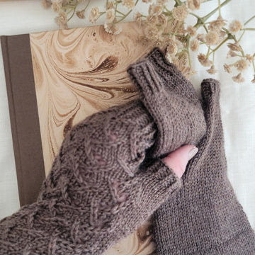 Truffle Fingerless Gloves