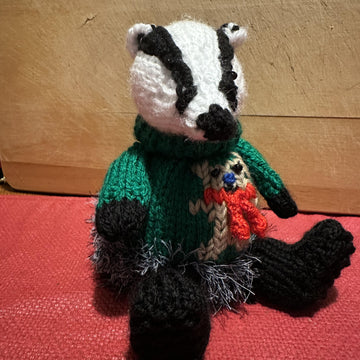 Badger Wearing (Christmas) Teddy Bear Jumper/Hoodie Terry’s Chocolate Orange Cover/Stuffed Decoration