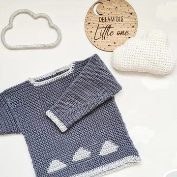 In the Clouds Baby Sweater