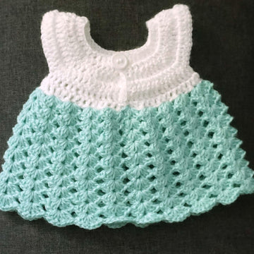 Häkelanleitung für das Puppenkleid Ocean Vibes