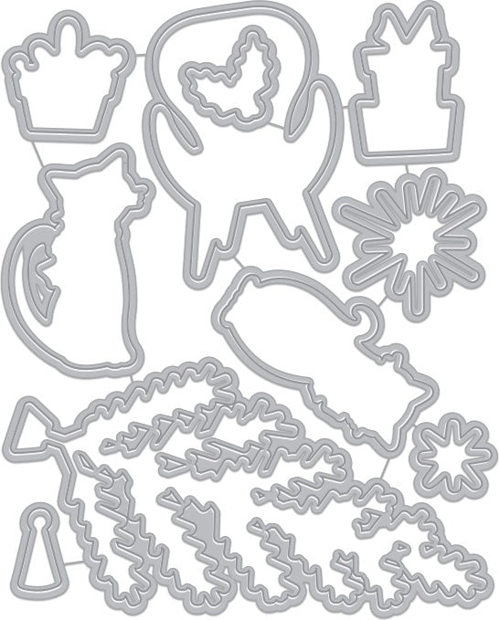 Hero Arts Frame Cut Dies - Meowy Christmas