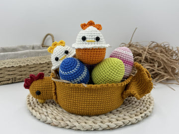 Chicken crochet plush amigurumi