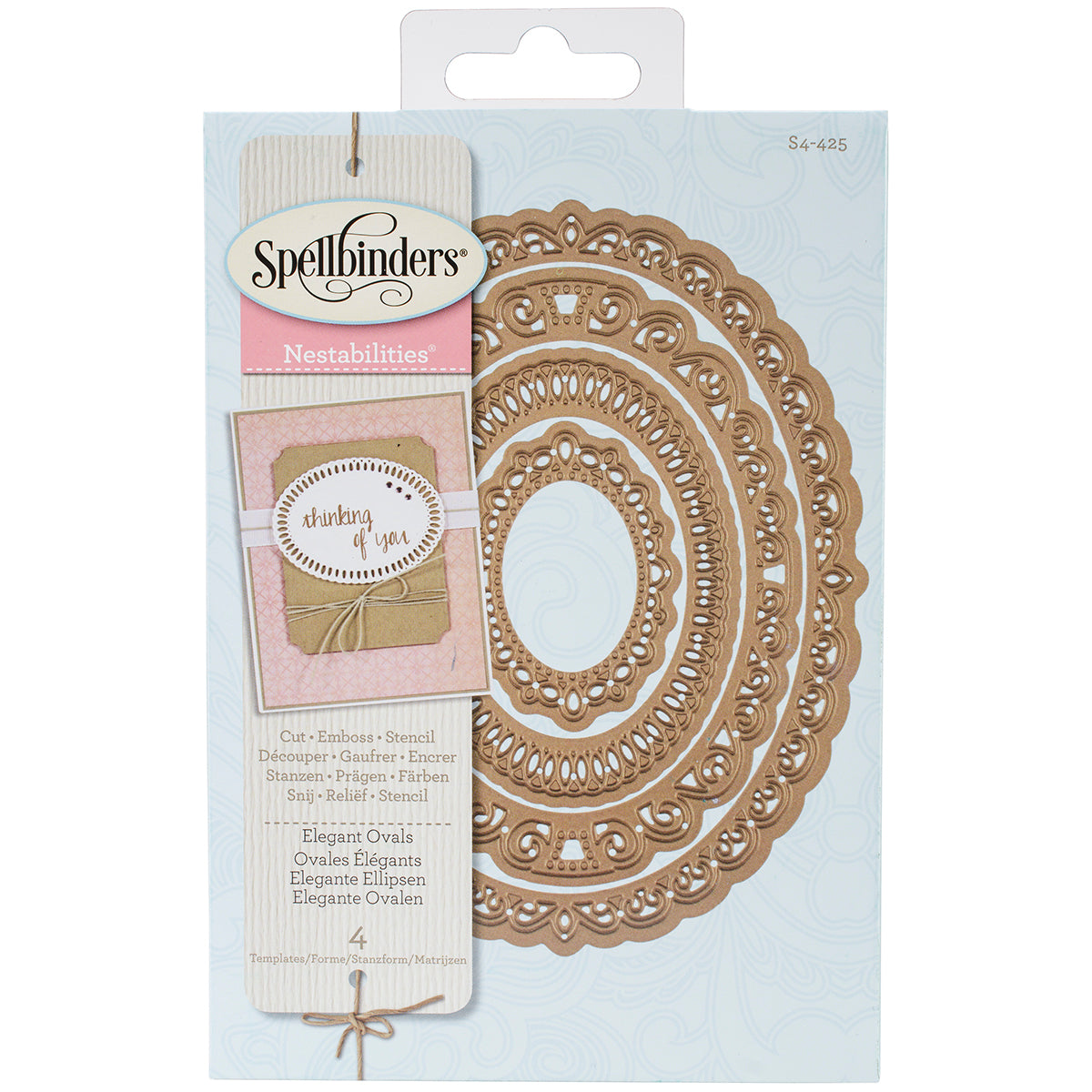 Spellbinders Nestabilities Decorative Elements Dies - Elegant Ovals
