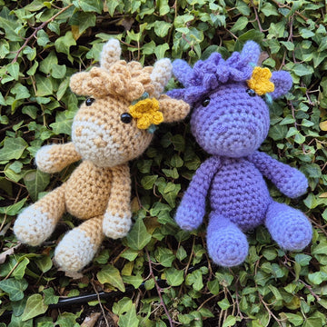 Highland Cow Scotland crochet amigurumi plush doll