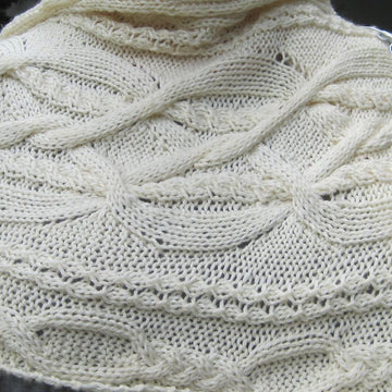 Warm Leitrim Aran Shawl