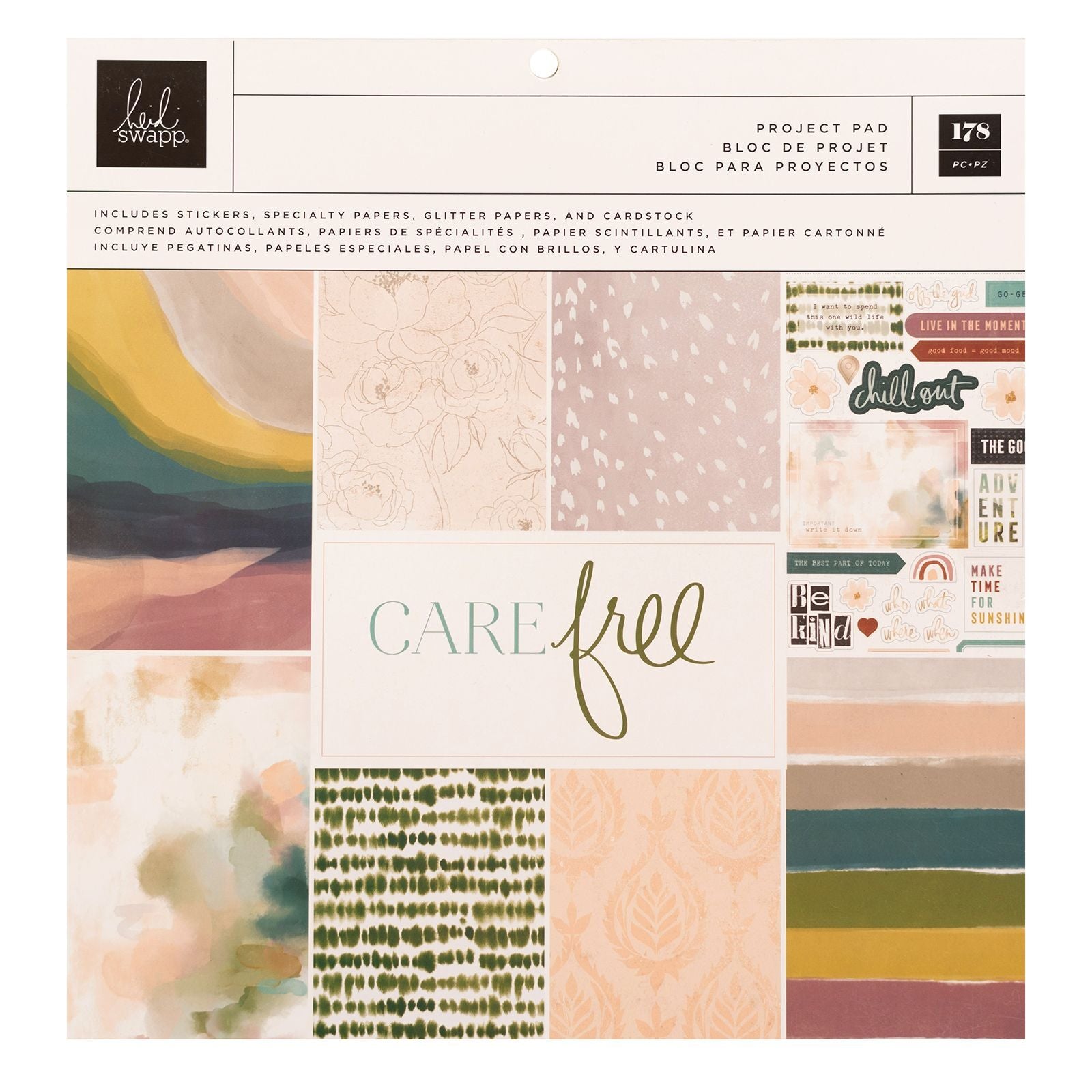 American Crafts Heidi Swapp - Care Free Project Pad 12"X12"