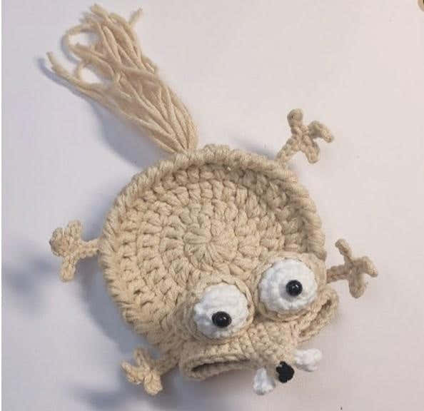 Fuzzy Monster Face Coaster