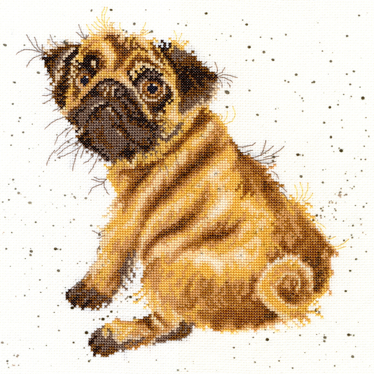 Bothy Threads Pug Cross Stitch Kit